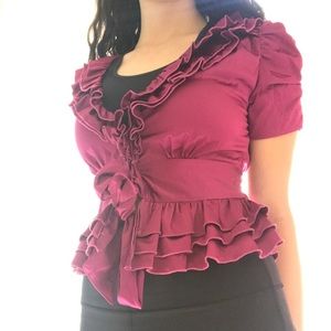 Maroon vintage shirt